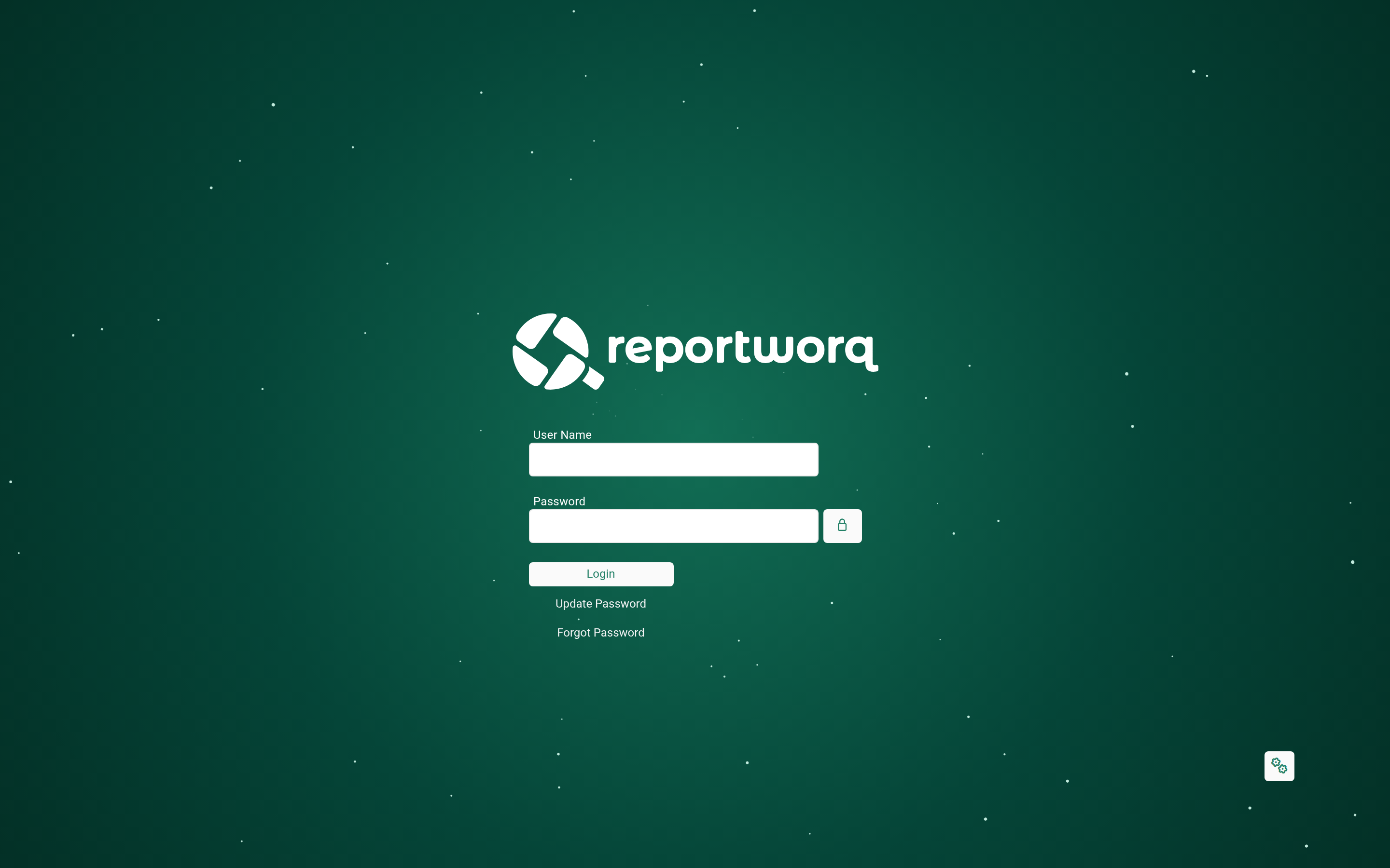 The Reportworq native sign-in screen
